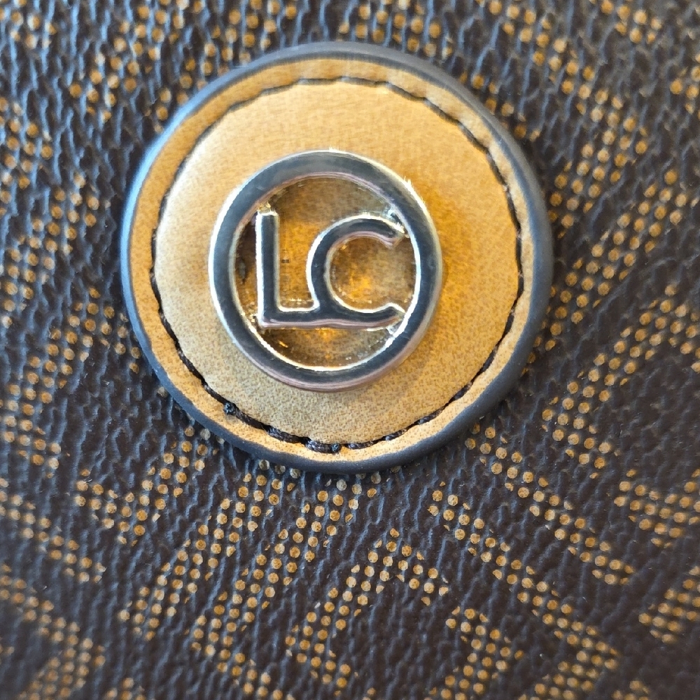 Liz Claiborne Patterned Brown Satchel - Picture 2 of 8
